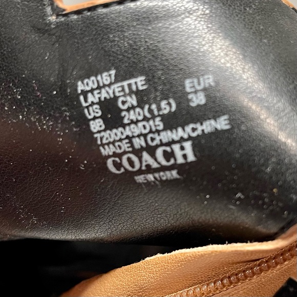 Coach - Lafayette Peep Toe Bootie / Toast / Size 8M - worn once, stored in box - Picture 7 of 8